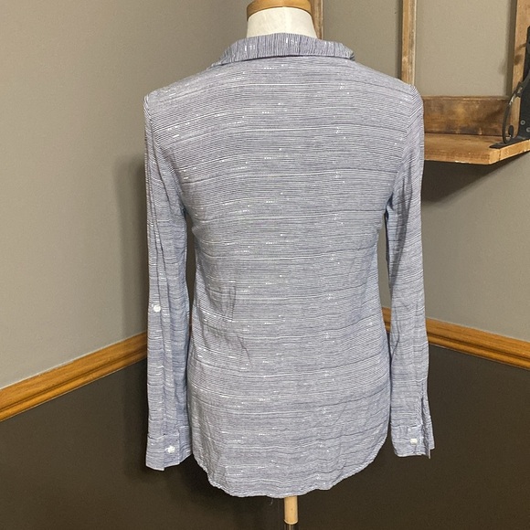 Splendid striped v neck top size small - Picture 2 of 7